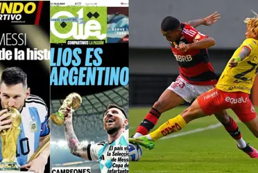 La reacción de la prensa Argentina al ver el triunfo de Aucas sobre Flamengo