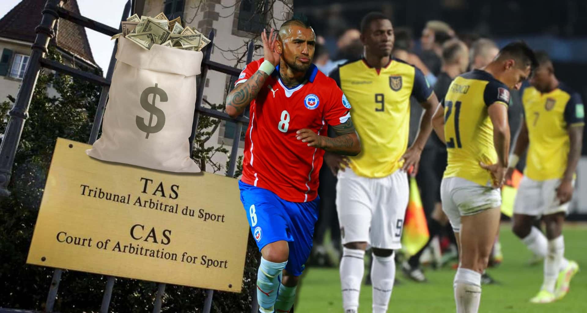 La Selección Ecuatoriana está segura en el Mundial pero TAS decidió que paguen una fuerte cantidad de dinero, por el caso de Byron Castillo