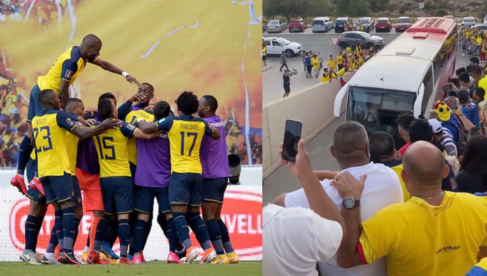 La selección ecuatoriana fue ovacionada en su llegada a España, mira como recibieron a la Tri