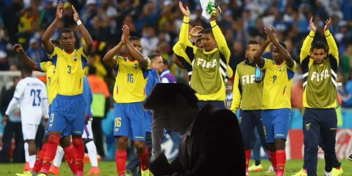 La Selección Ecuatoriana posando para los reporteros gráficos. FOTO: El blog de mi fútbol Ecuatoriano