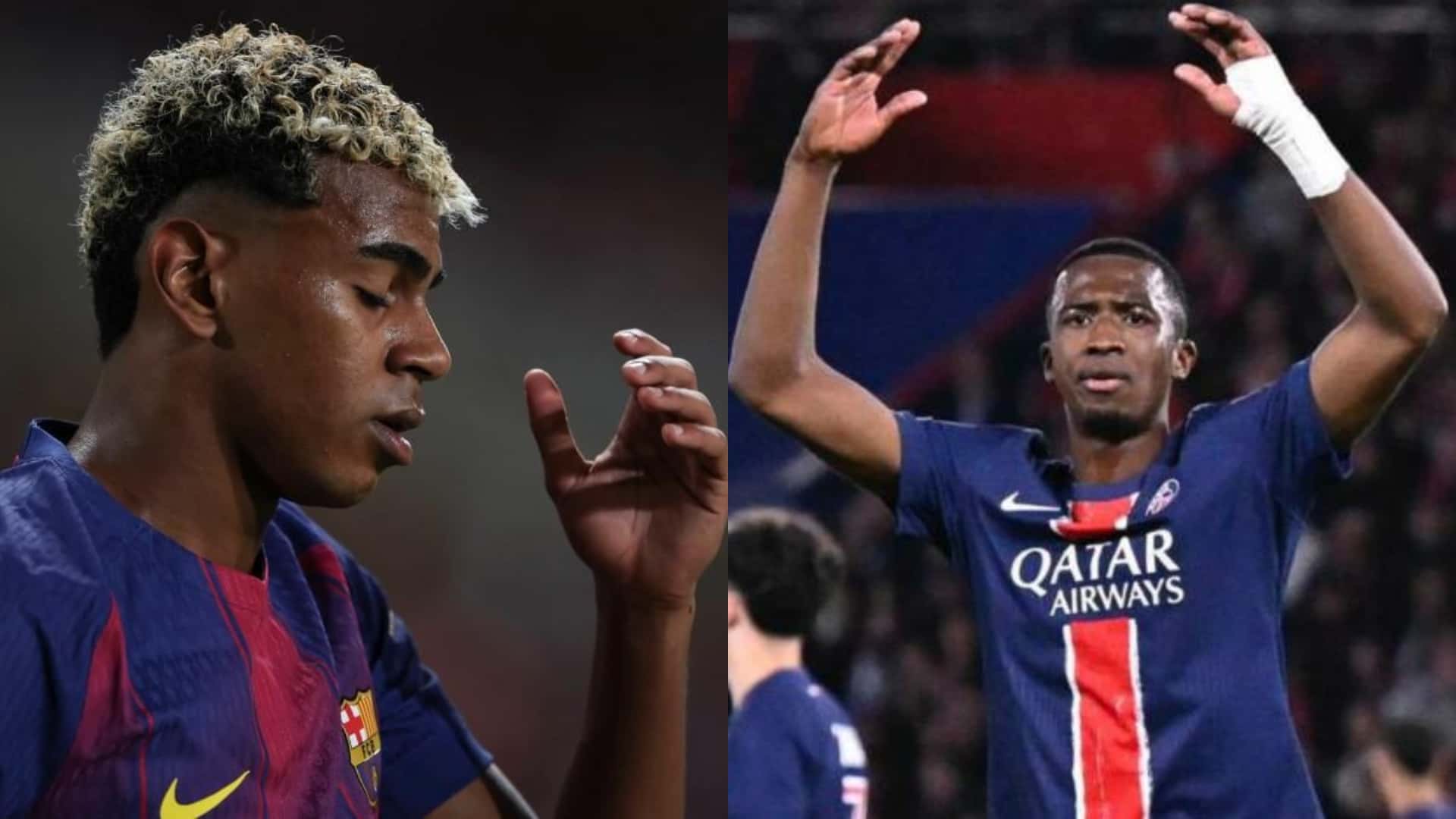 Lamine Yamal-Willian Pacho / Foto: Infobae