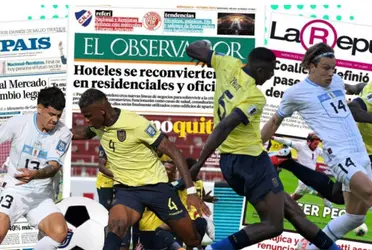Las reacciones de los medios charrúas tras haber perdido por 2-1 en Quito