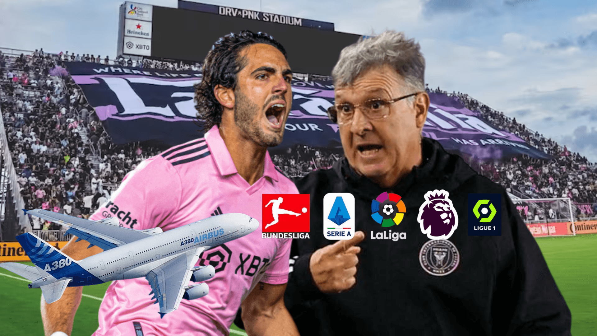 Leonardo Campana gritando, Tata Martino molesto. Foto tomada de: Inter Miami/PESLogos