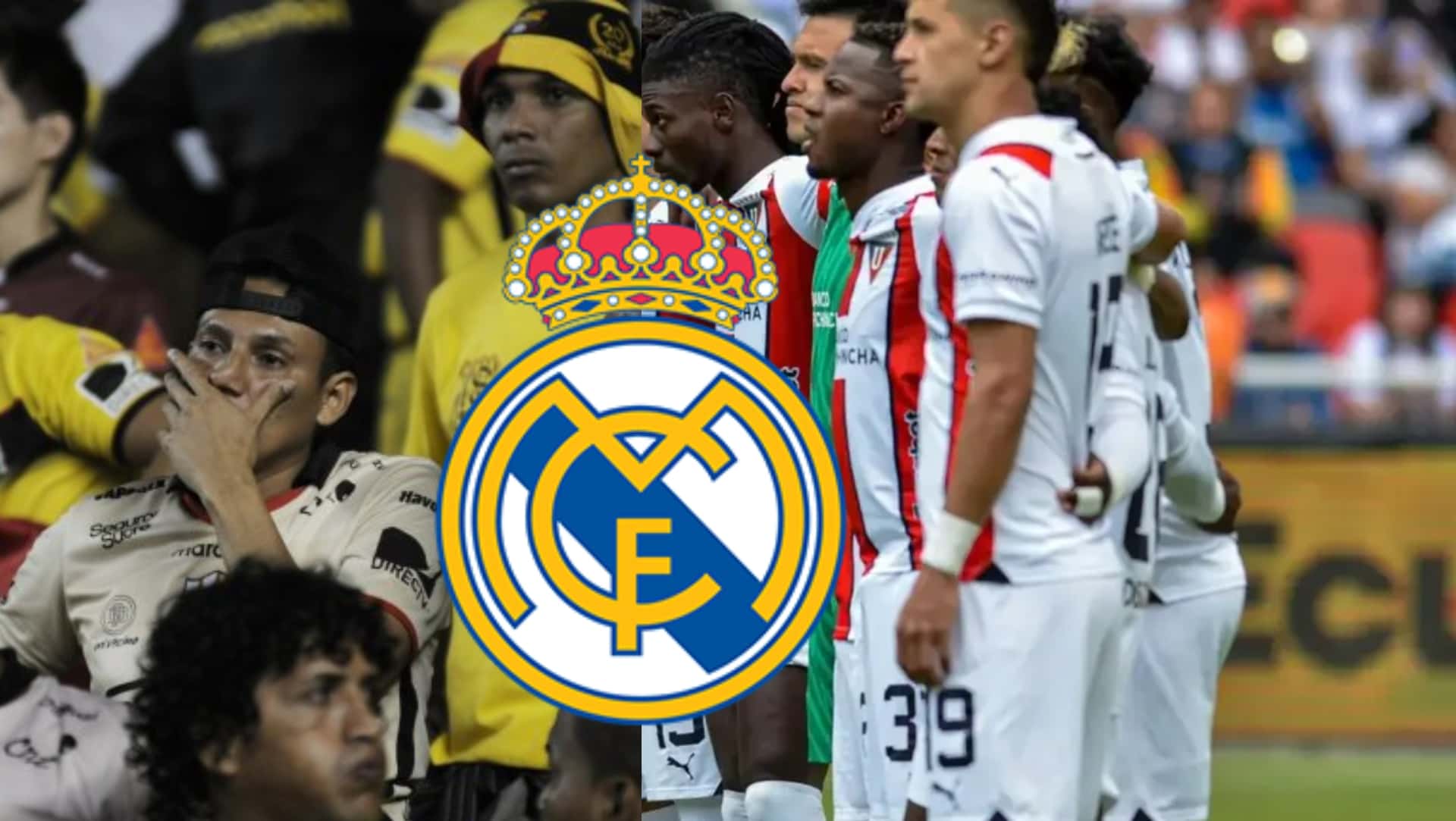 Liga de Quito e hinchada de Barcelona SC