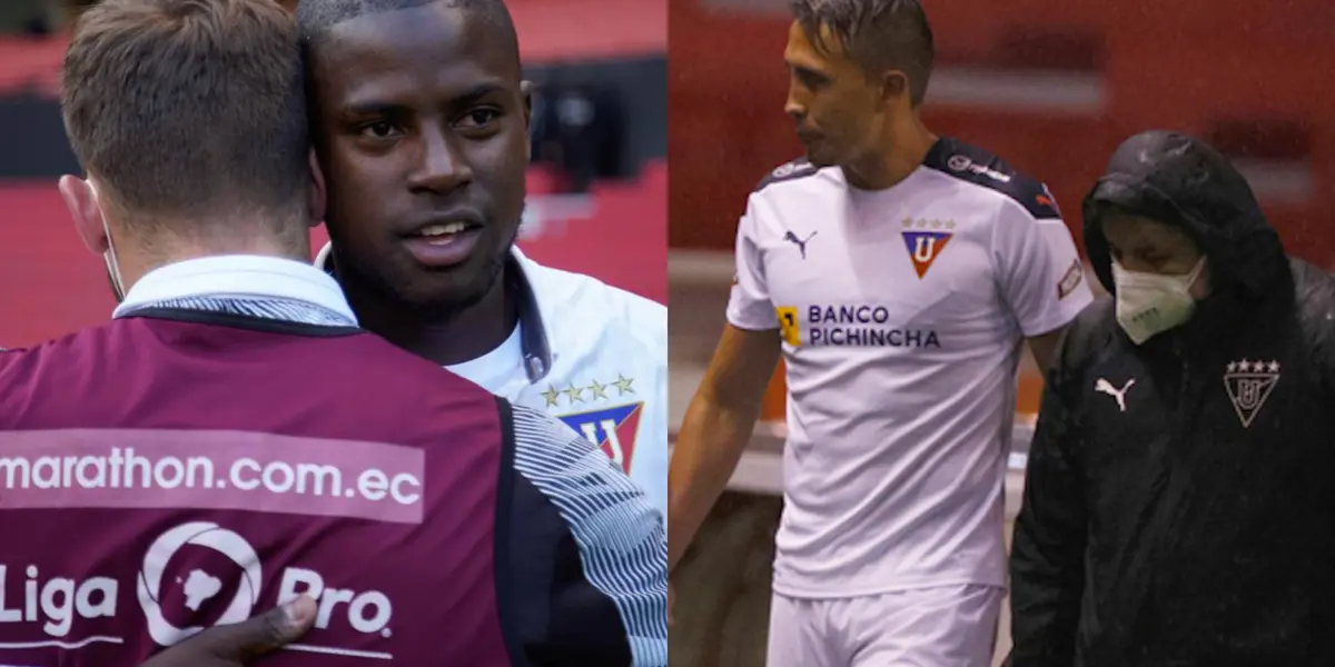 Liga de Quito no contará con Moisés Corozo luego que saliera lesionado del estadio Monumental ante Barcelona SC. Pablo Marini confirmó que tuvo una rotura de ligamento interno y fue operado