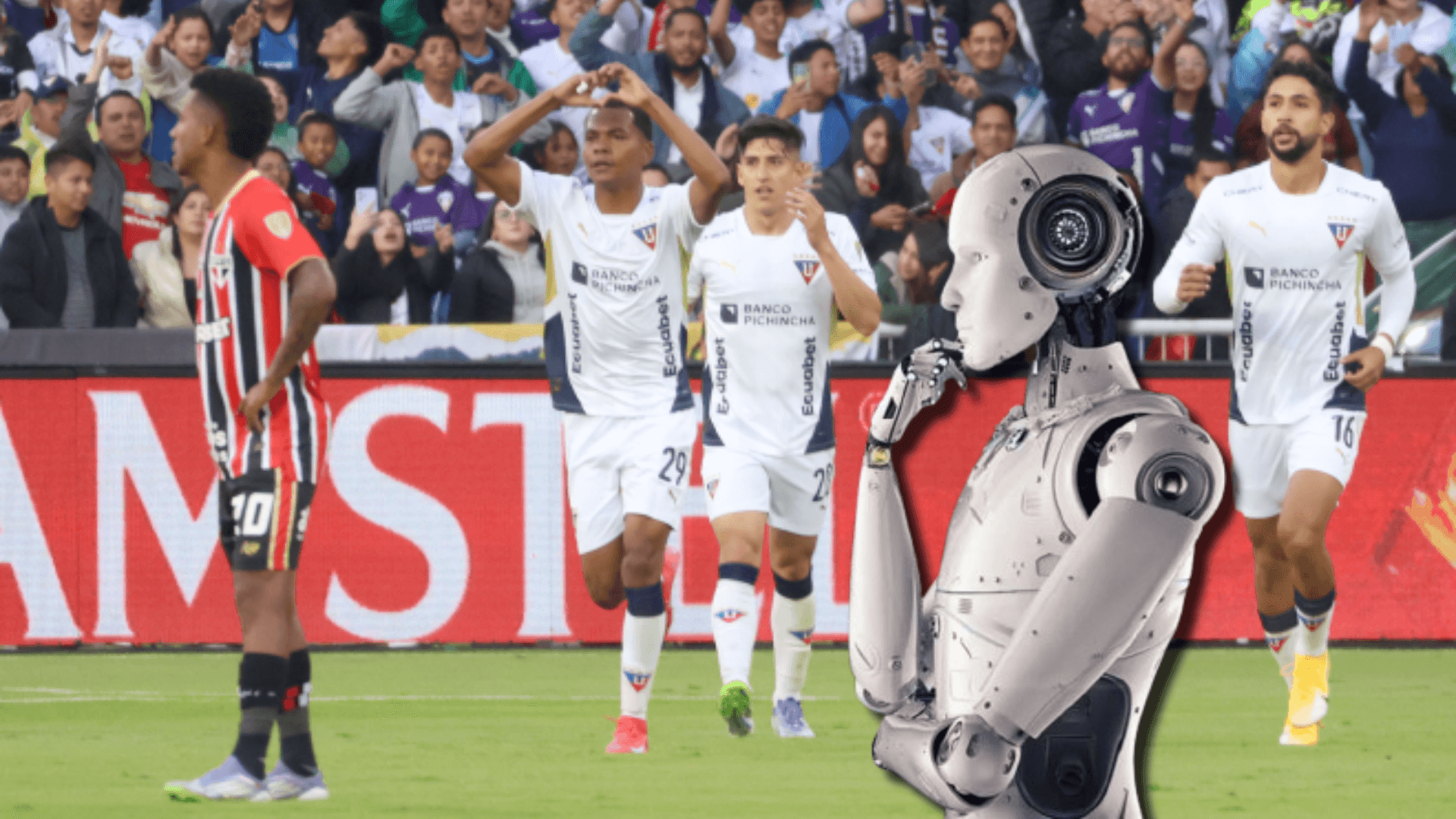 Liga de Quito-Sao Paulo / Foto: Teleamaonas