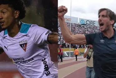Liga de Quito empató ante Barcelona SC y Luis Zubeldía se refirió a la tarjeta roja que recibió José Quintero