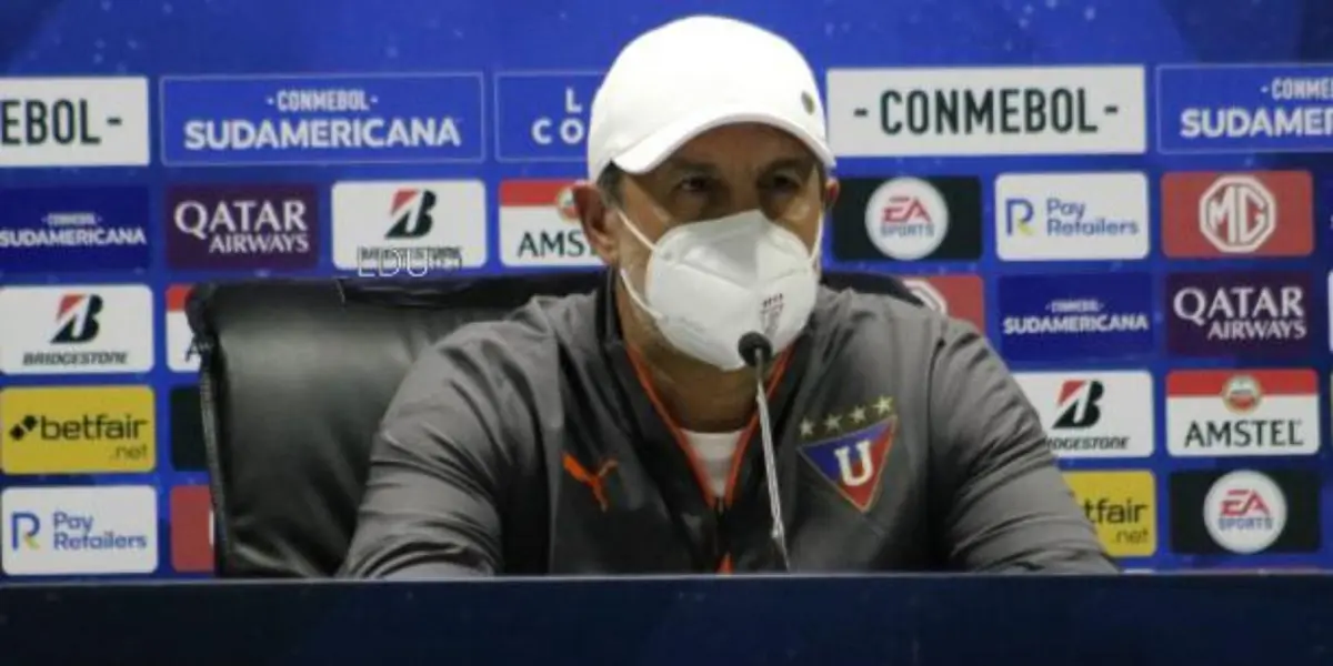 Liga de Quito empató contra Orense de visita y se despidió de la Libertadores. Pablo Marini acudió a rueda de prensa donde prefirió no hablar de sus jugadores sino de la cancha