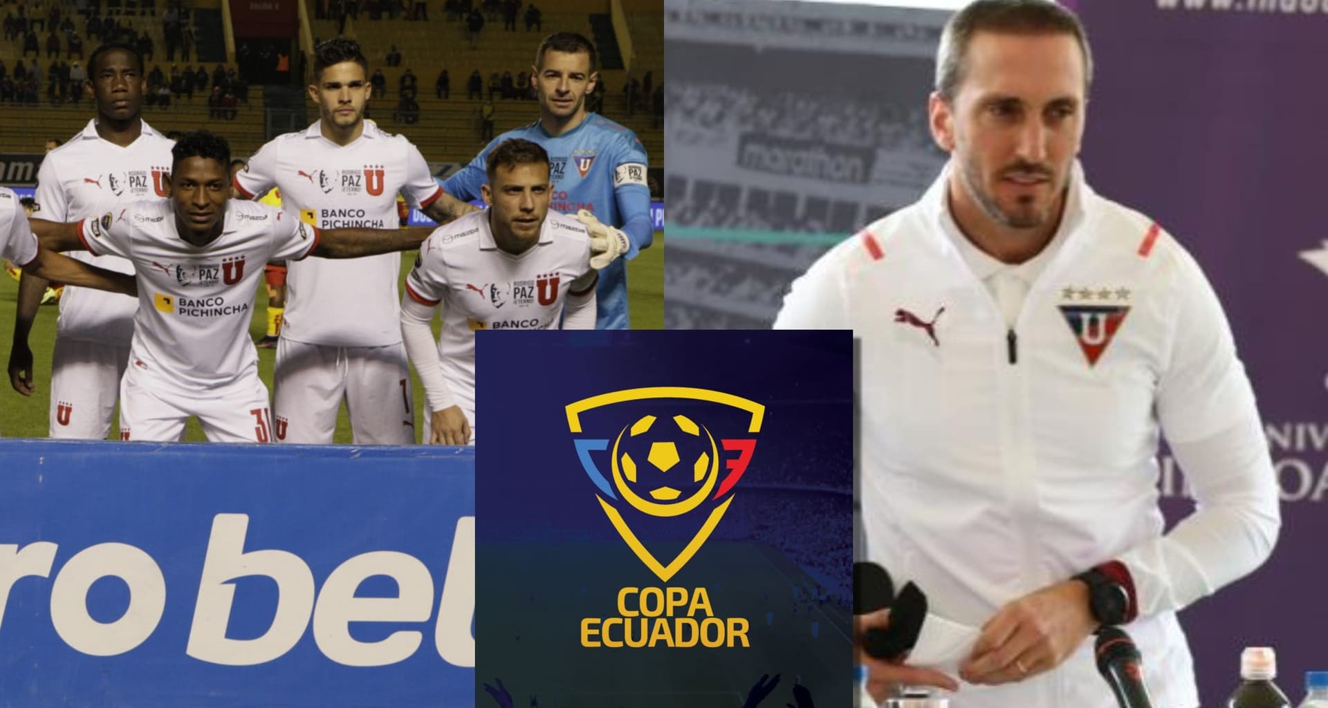 Liga de Quito es el campeón actual de la Copa Ecuador y Luis Zubeldía ensayó la alineación para buscar el pase ante Manta
