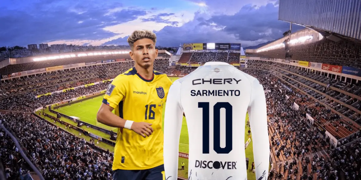 Liga de Quito le envía la camiseta 10 a Jeremy Sarmiento 