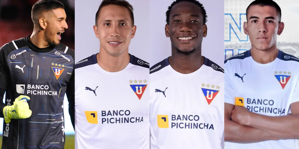 Liga de Quito tiene pelea en el puesto por la defensa. Están Luis Caicedo, Franklin Guerra, Zaid Romero y Moisés Caicedo y Falcón tiene a su pareja de centrales