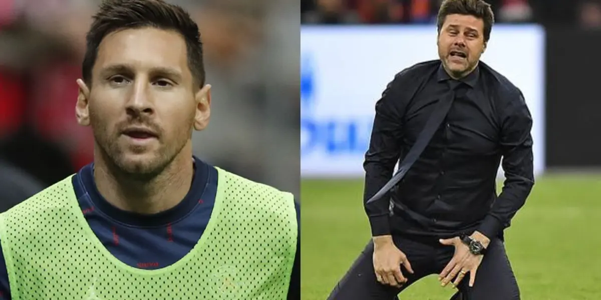 Lionel Messi fue cambiado en el cotejo entre PSG ante Lyon en el Ligaue 1 y al argentino no le gustó la decisión de Mauricio Pochettino. Mira lo que le hizo el jugador al técnico
