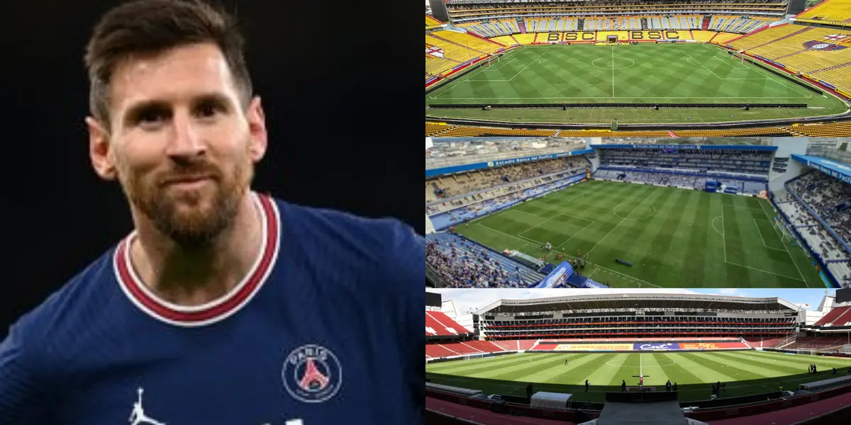 Lionel Messi ha venido en varias ocasiones a Ecuador y mira el estadio del grande del país que lo dejó admirado