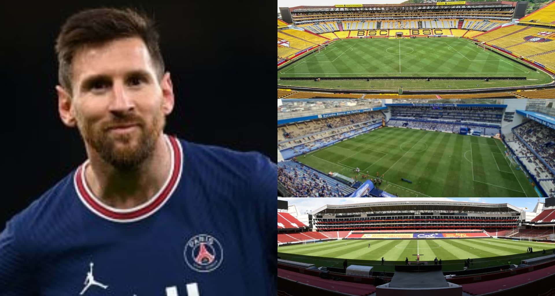Lionel Messi ha venido en varias ocasiones a Ecuador y mira el estadio del grande del país que lo dejó admirado