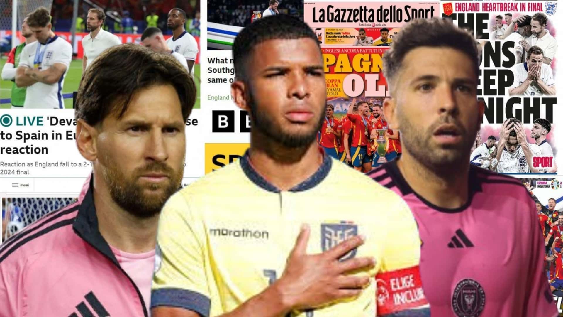 Lionel Messi, Pedro Vite, Jordi Alba