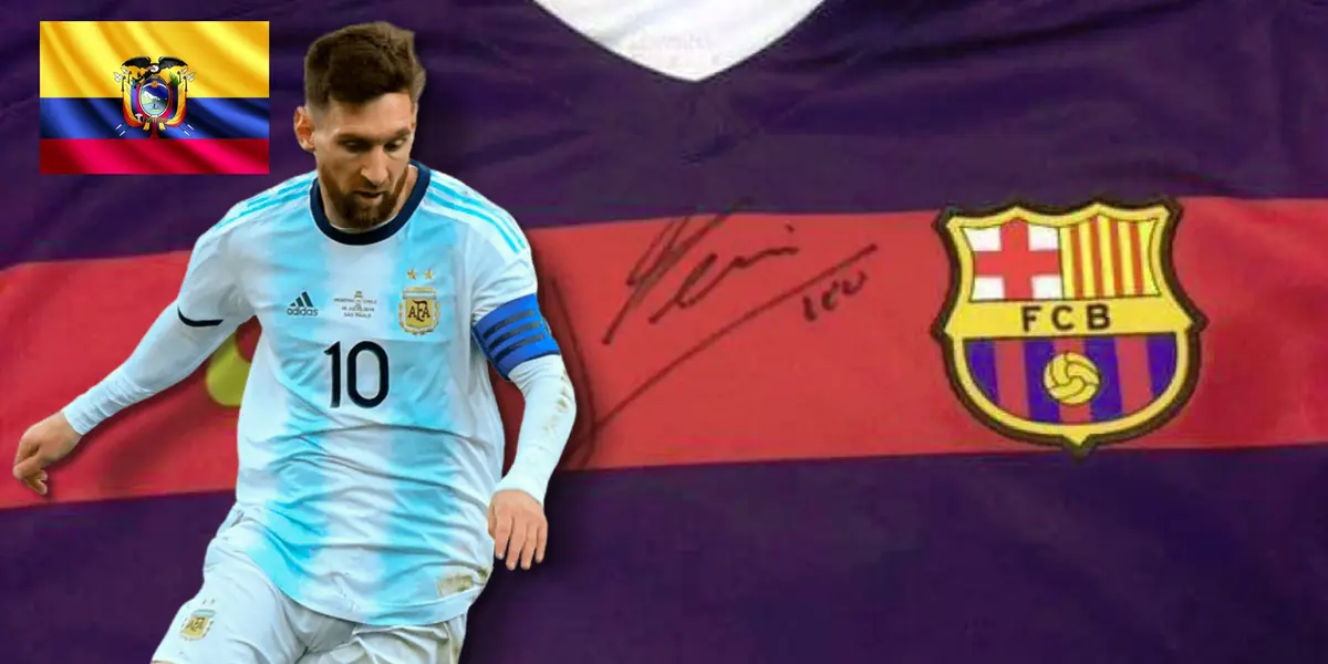 Lionel Messi tiene estricta seguridad, pese a ello un par de hinchas lograron tener su autógrafo