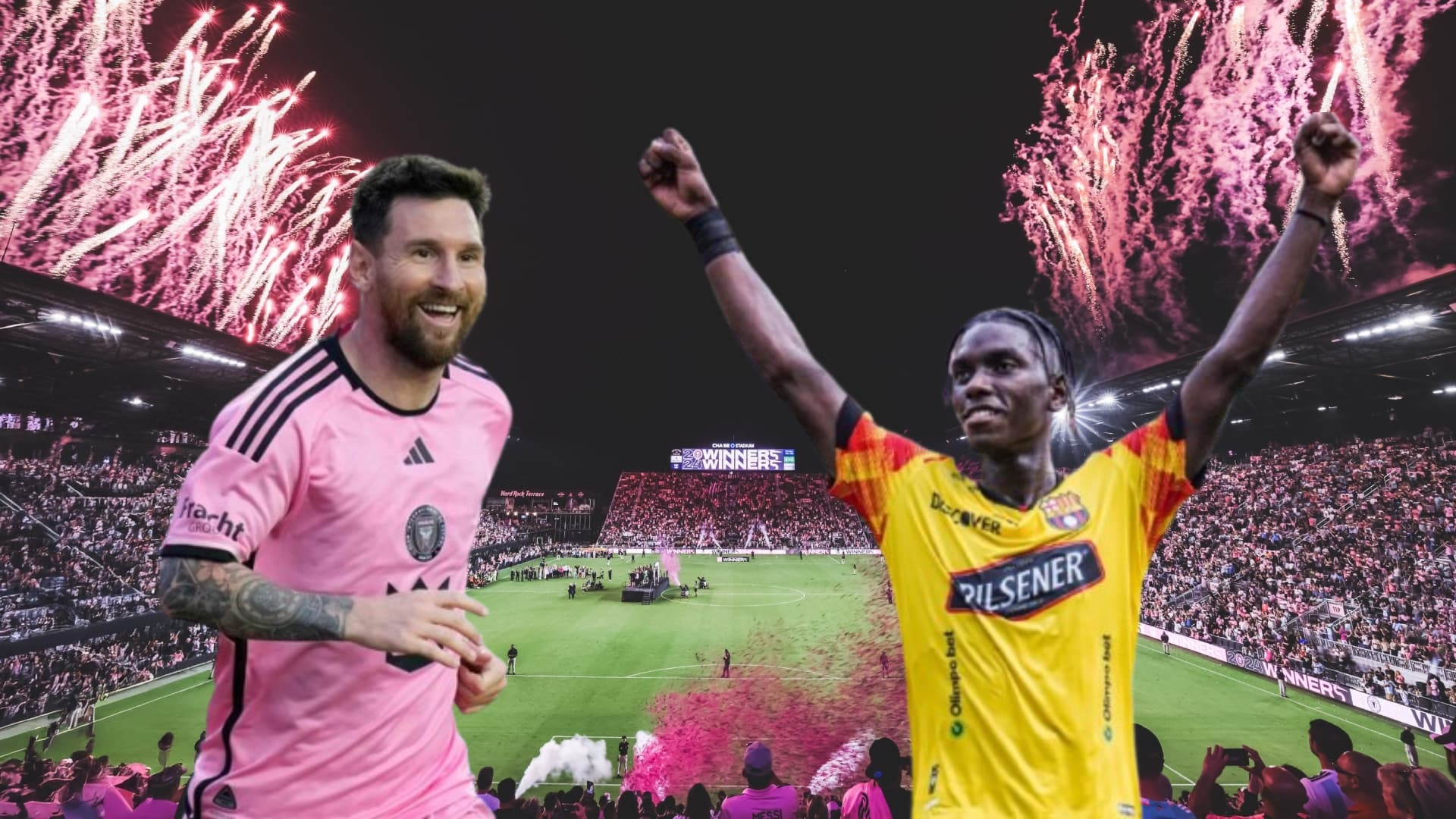 Lionel Messi y Allen Obando / Foto de: El Futbolero Ecuador