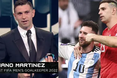 Lionel Messi y cómo reaccionó cuando vio a Dibu Martínez como el ganador al The Best, categoría porteros