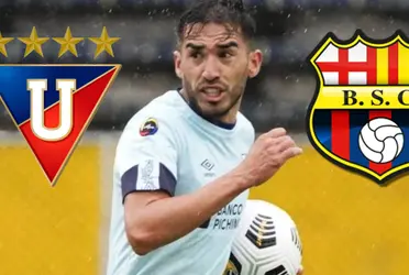 Lisandro Alzugaray quiso ponerse la camiseta de Barcelona SC pero ahora irá a Liga de Quito, donde es uno de sus mejores refuerzos hasta ahora