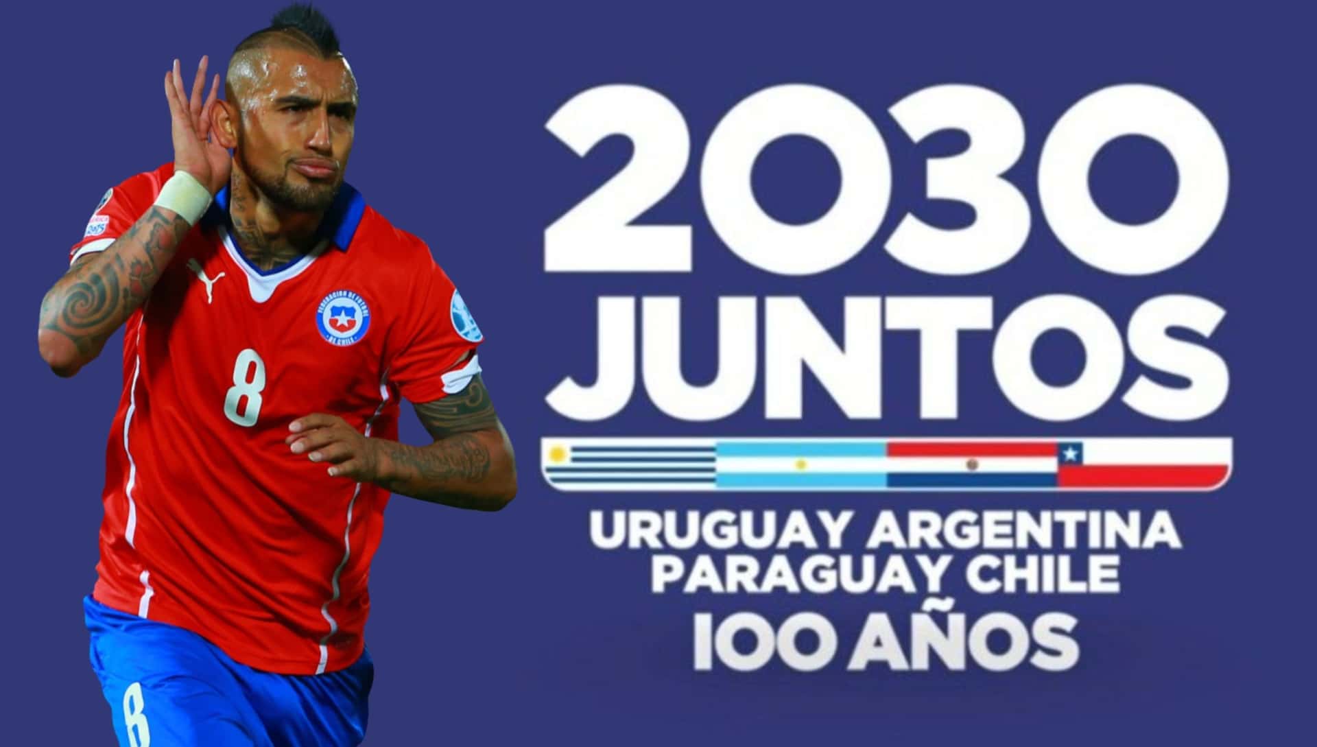 Los cuatro países postularon para ser la sede del mundial 2030, por culpa de Chile todo se puede venir abajo