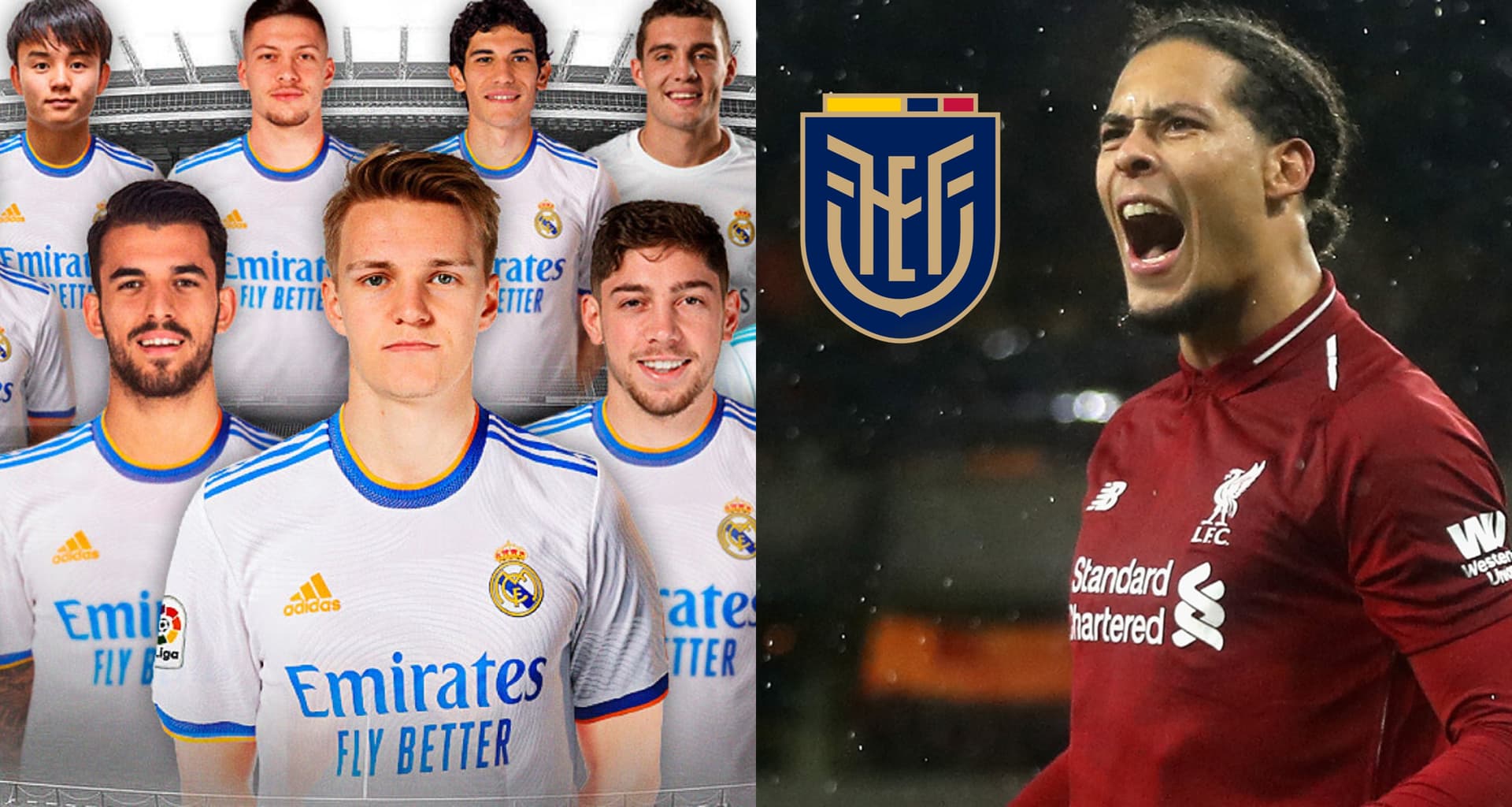 Los futbolistas ecuatorianos se riegan por todo el mundo y apareció un nuevo central por derecha que actúa en el Real Madrid donde se sigue ganando su espacio y asciende en las formativas
