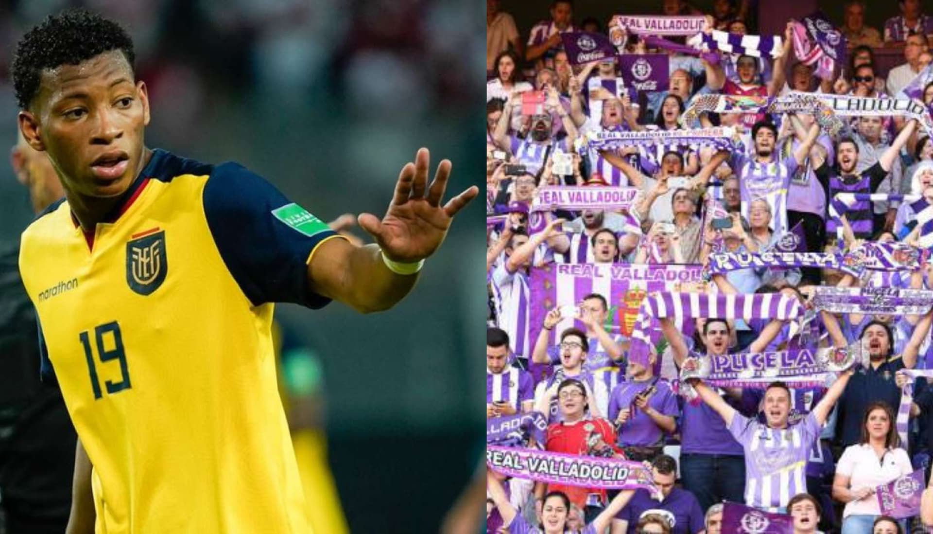 Los hinchas del Valladolid no se mostraron contentos por la convocatoria de Gonzalo Plata a la Tri