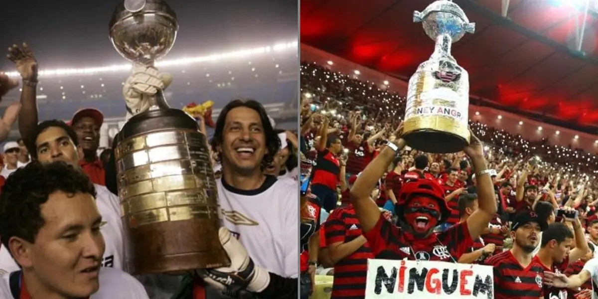 Los hinchas de Flamengo, que apoyaron a LDU en el Maracaná, también enviaron un mensaje por ganar la Copa Libertadores