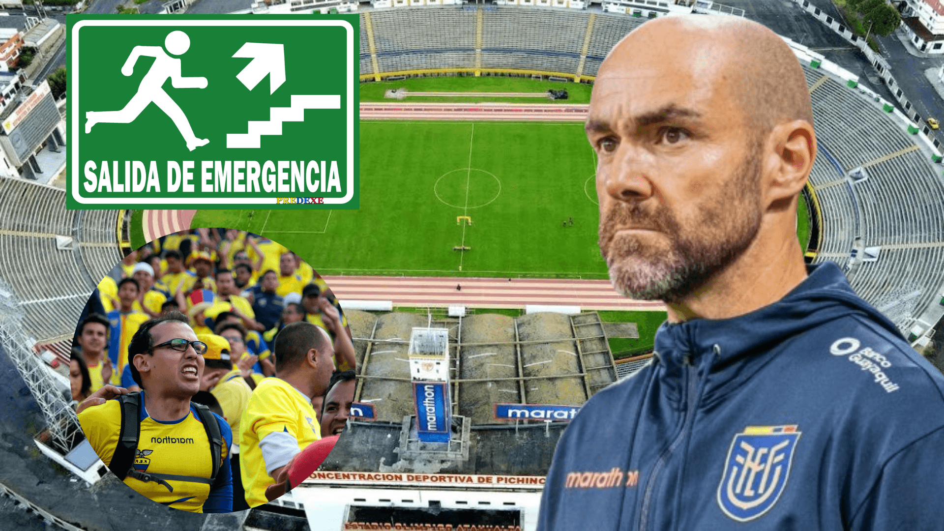 Los hinchas no lo quieren y así podría salir Félix Sánchez de La Tri (Foto tomada de: Extra/FEF/Extintor)
