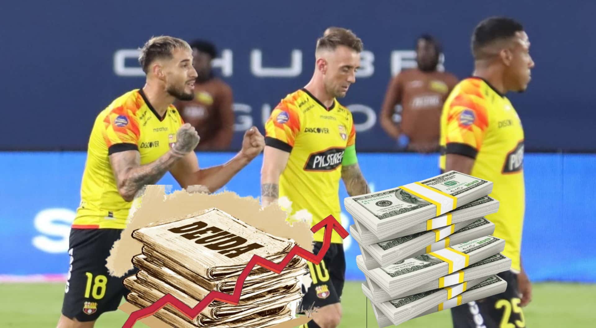 Los jugadores del Barcelona SC celebrando. FOTO: El Universo