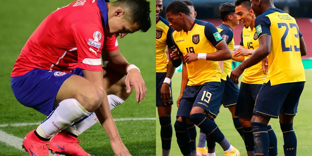 Los jugadores de la selección ecuatoriana se burlaron del intento de Chile de meterse por la ventana