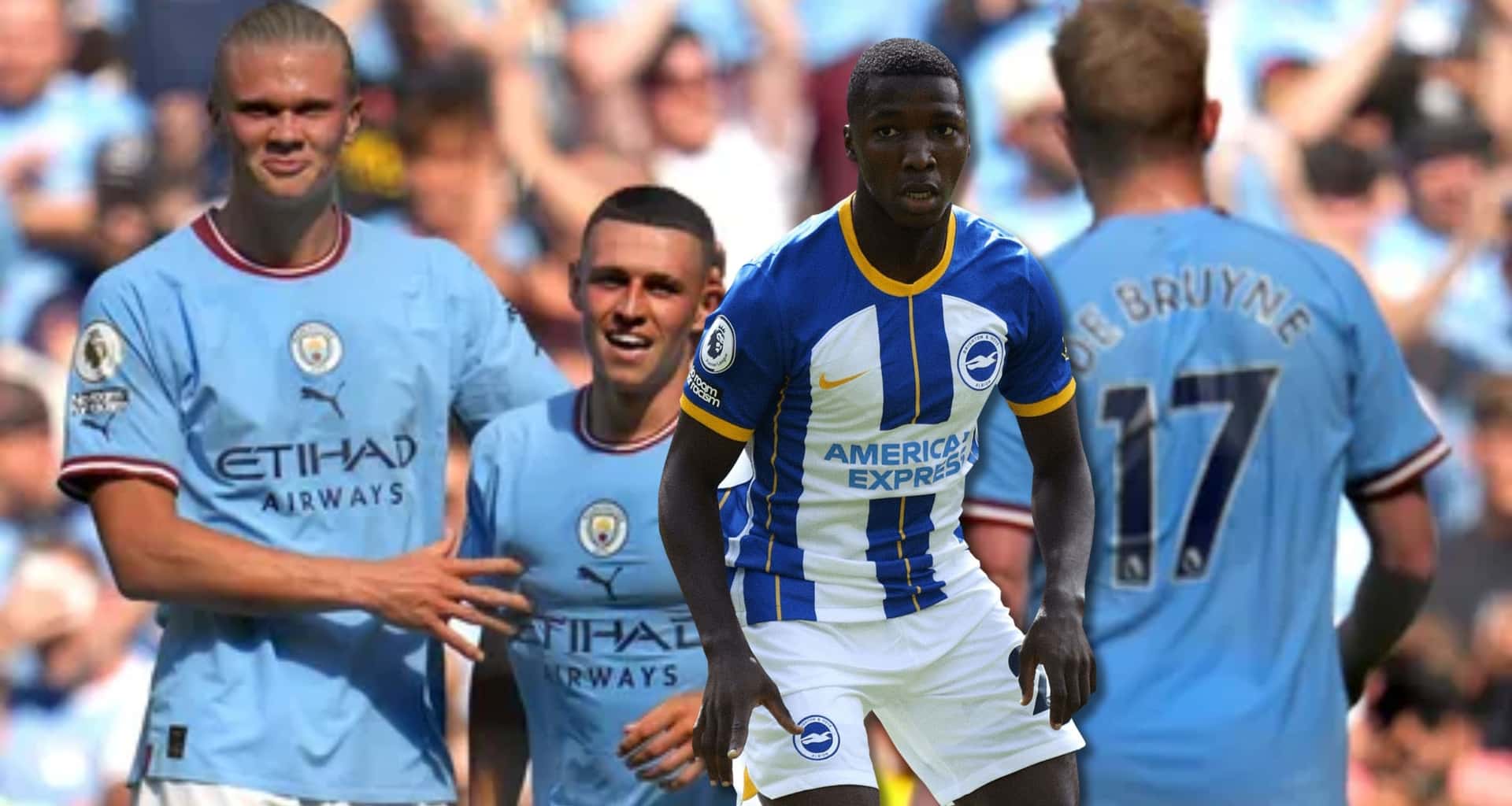 Luego del partido entre Brighton y Manchester City, este crack se acercó al ecuatoriano Moisés Caicedo y lo felicitó por su buen partido