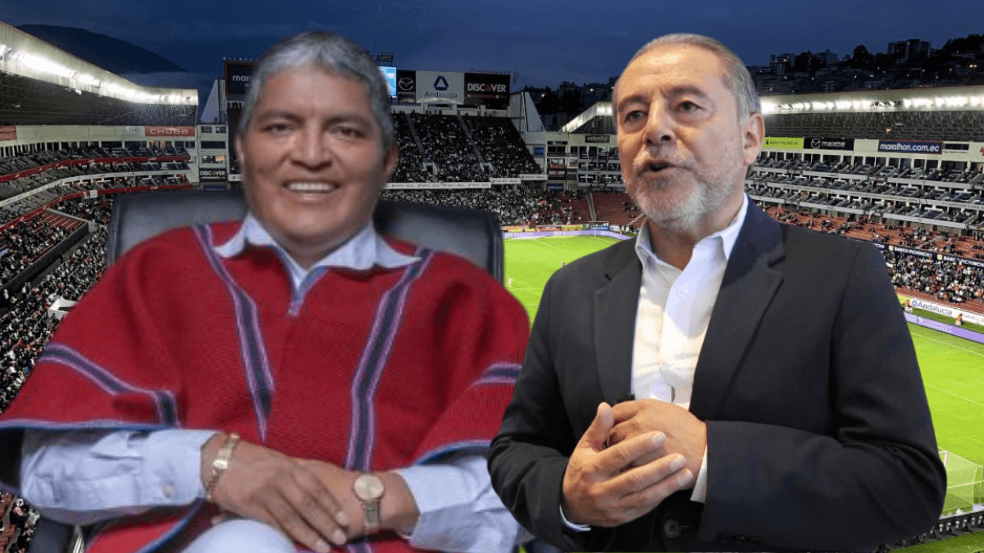 Luis Alfonso Chango e Isaac Álvarez (Foto tomada de: Primicias/Luis Alfonso Chango)