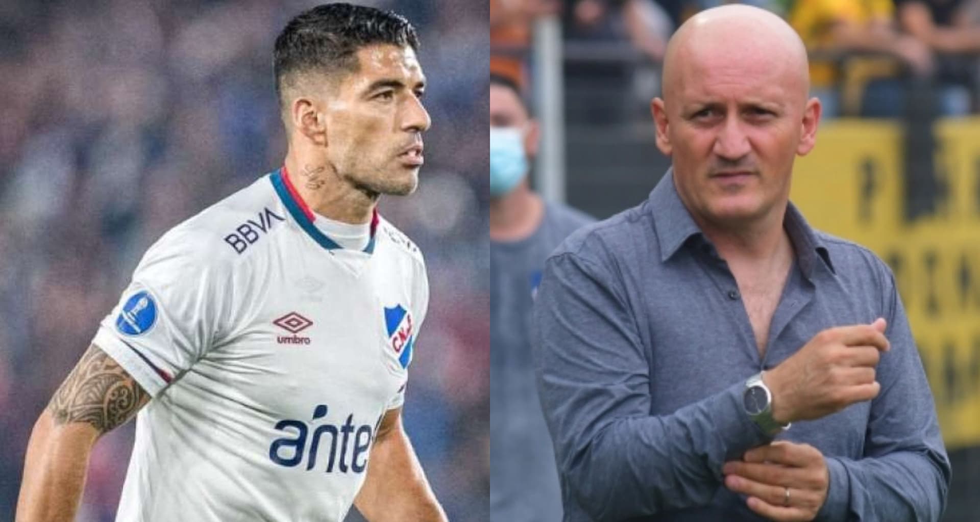Luis Suárez ya está listo pero Pablo Repetto recién lo puso cuando estaba el resultado perdido. Nacional fue eliminado de Sudamericana y el uruguayo reaccionó
