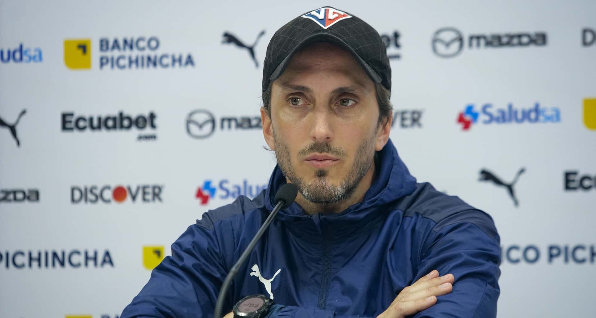 Luis Zubeldía cambió de actitud tras la goleada de Liga de Quito