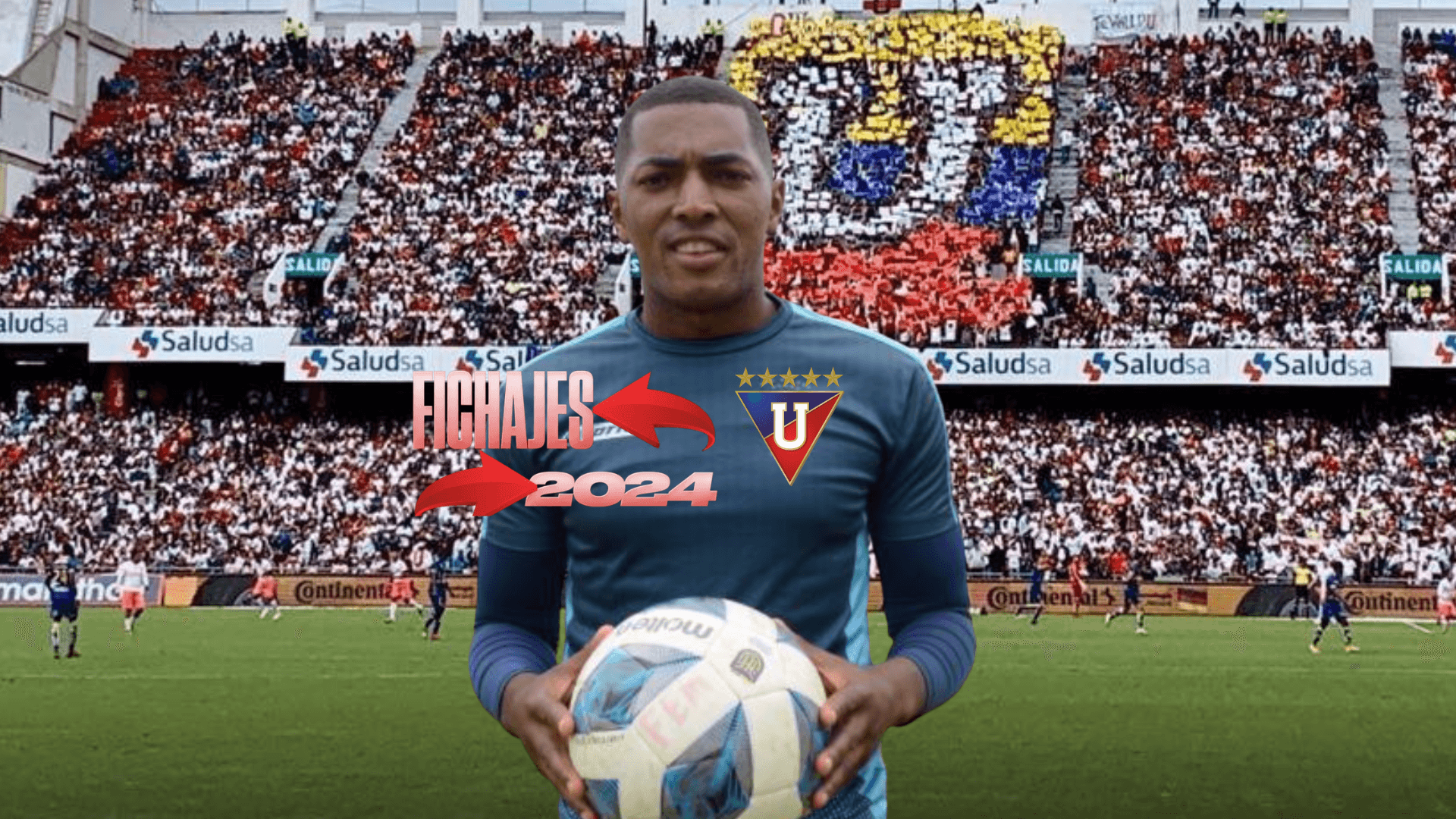Madison Julio, escudo Liga de Quito. Foto tomada de: Diario Extra/Pes Logos