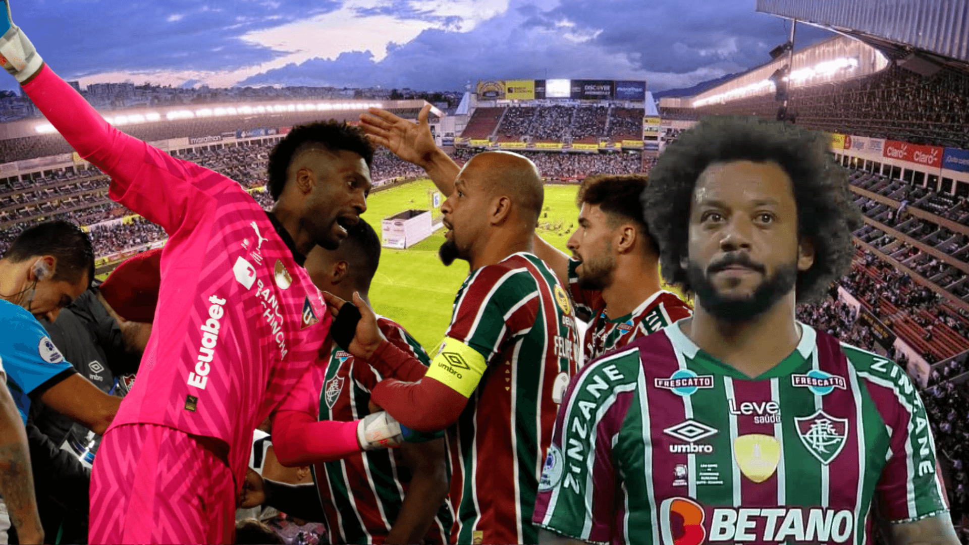 Marcelo se lesionó y así fue la reacción de los jugadores de Liga de Quito