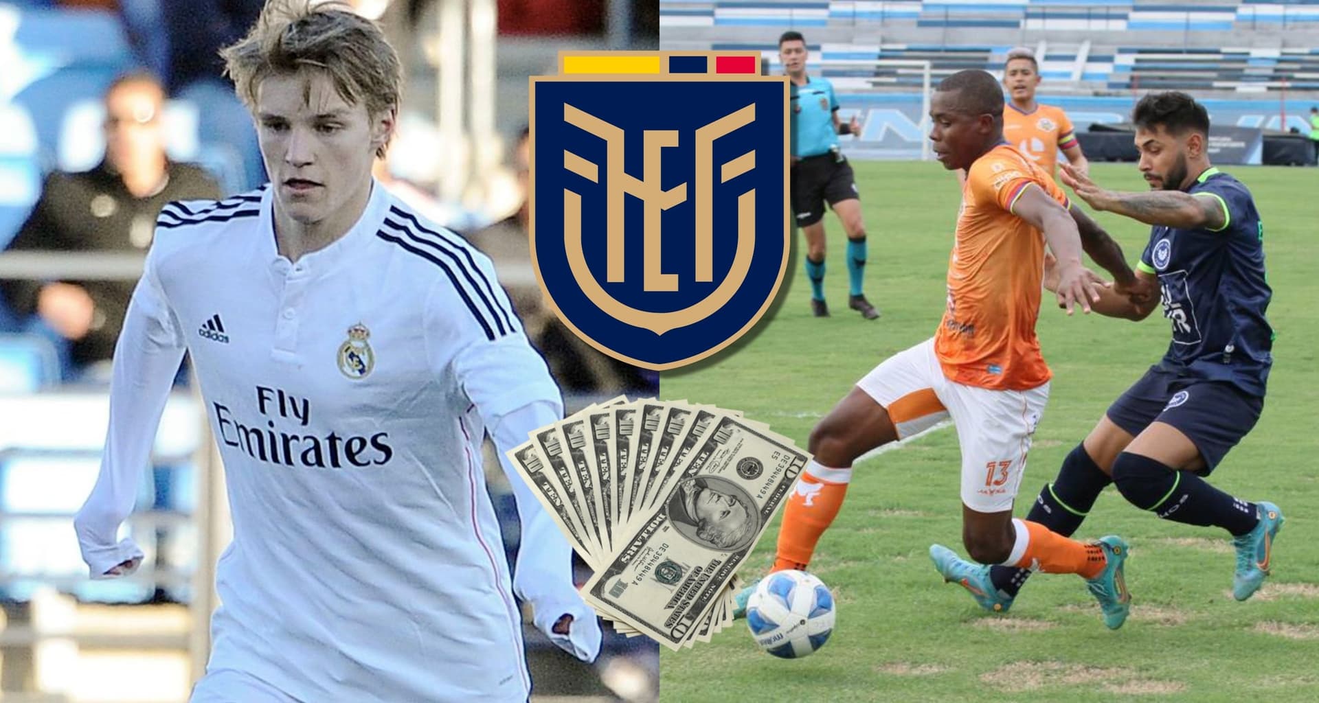 Martin Ødegaard hizo mella en Real Madrid y compartió camerino con un ecuatoriano, a quien conoce. Ahora el jugador tricolor está en la B mostrando sus habilidades con el balón
