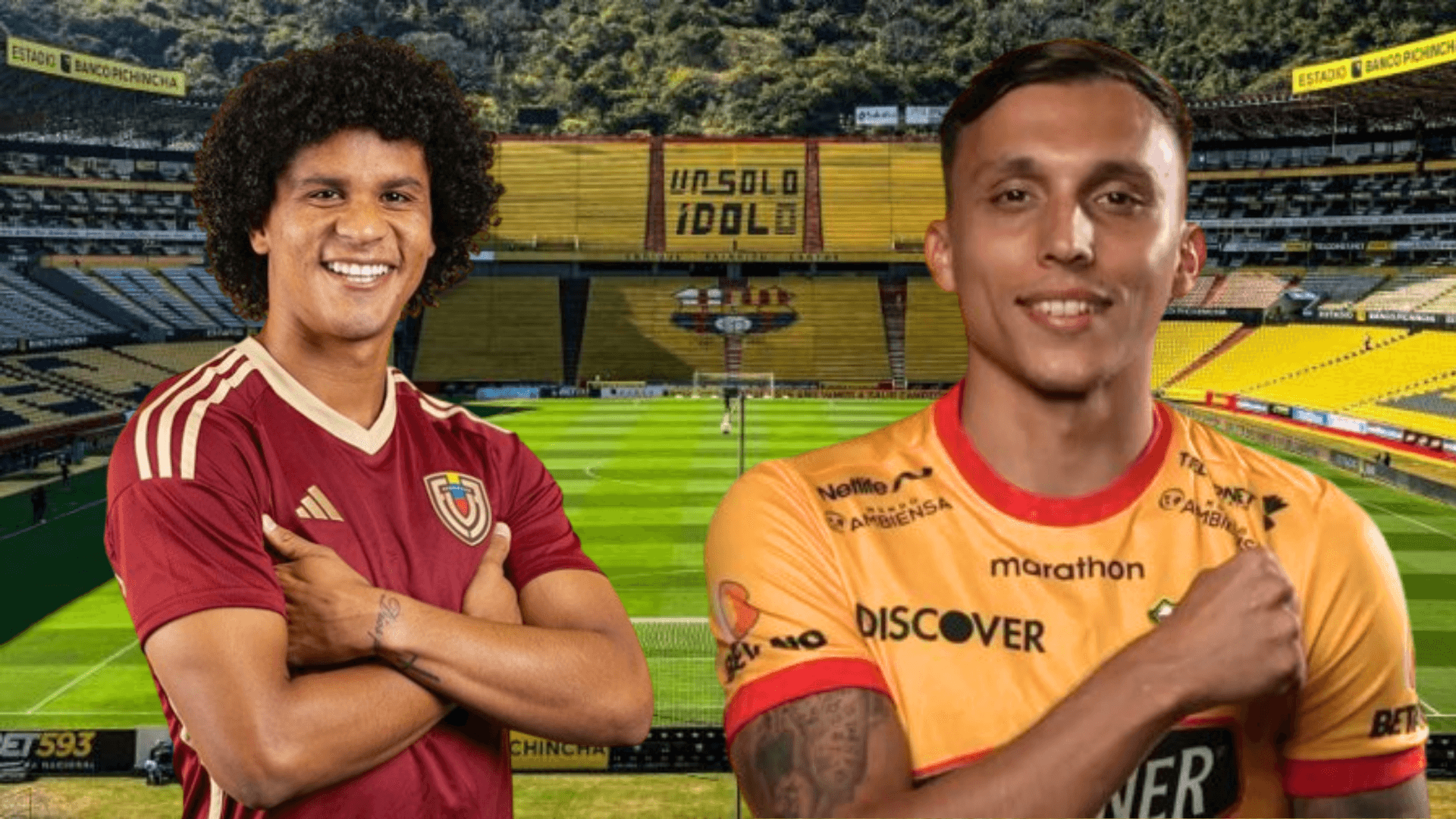 Mathías Suárez y Eduard Bello (Foto tomada de: Barcelona SC/Eduard Bello)