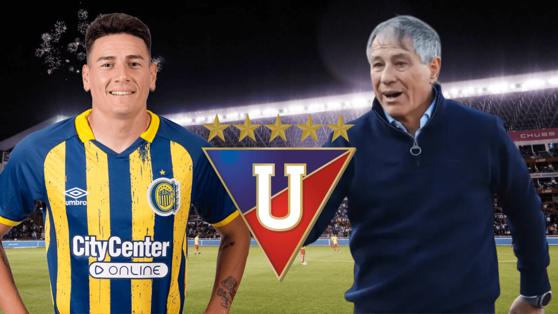 Mauricio Martínez y Ariel Holan (Foto tomada de: Primicias/Rosario Central/LM/Wikipedia)