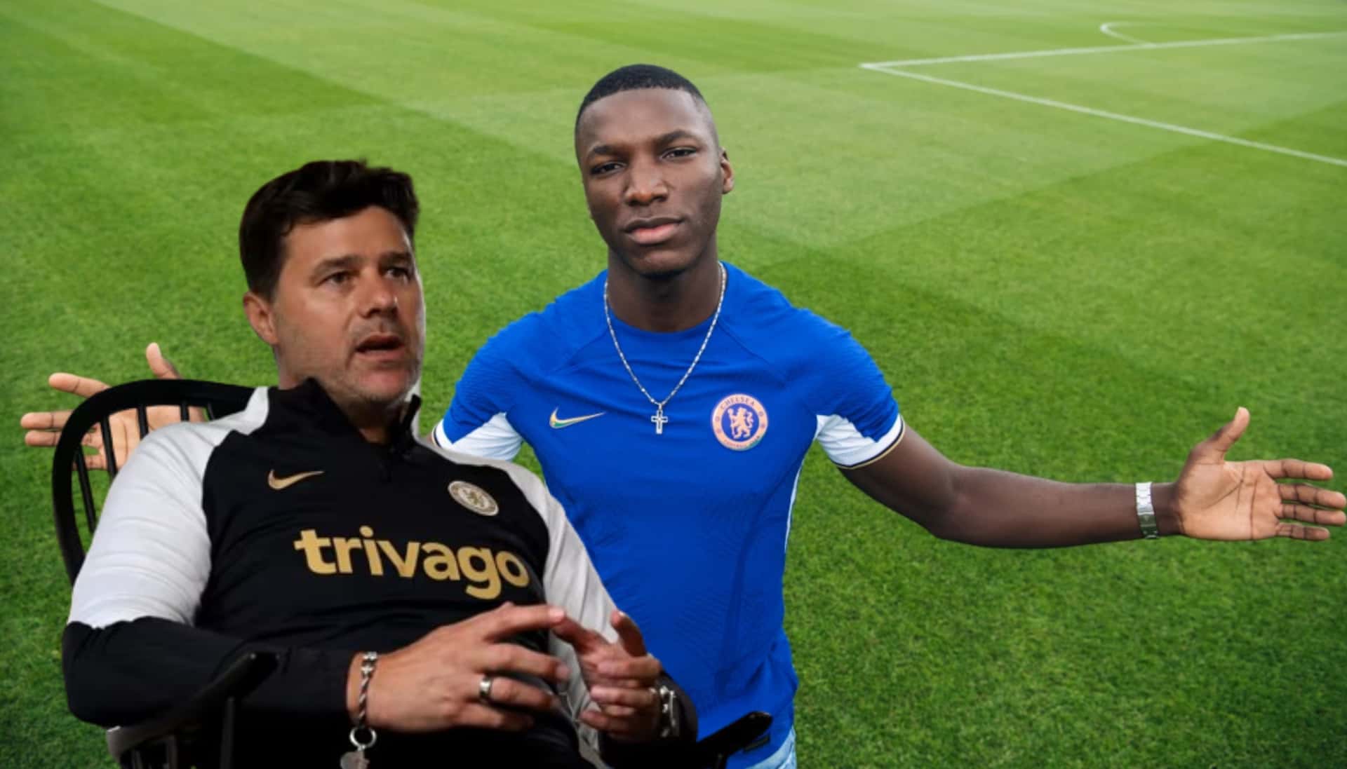 Mauricio Pochettino habló de Moisés Caicedo.