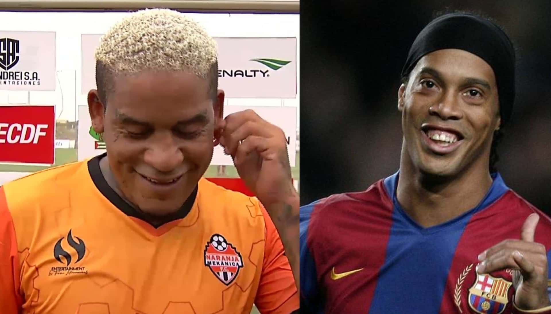 Michael Arroyo anotó un golazo de tiro libre con el equipo Naranja Mecánica