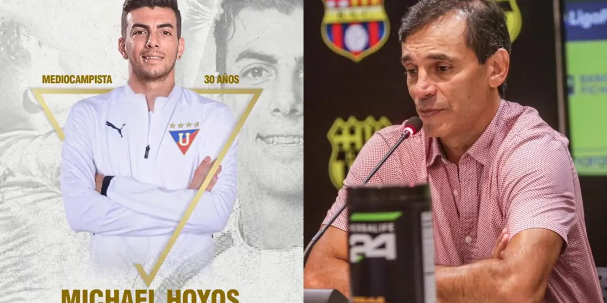 Michael Hoyos salió de Barcelona SC sin pena ni gloria, porque Fabián Bustos lo quemó en otro puesto. Mira lo que hizo en Liga de Quito