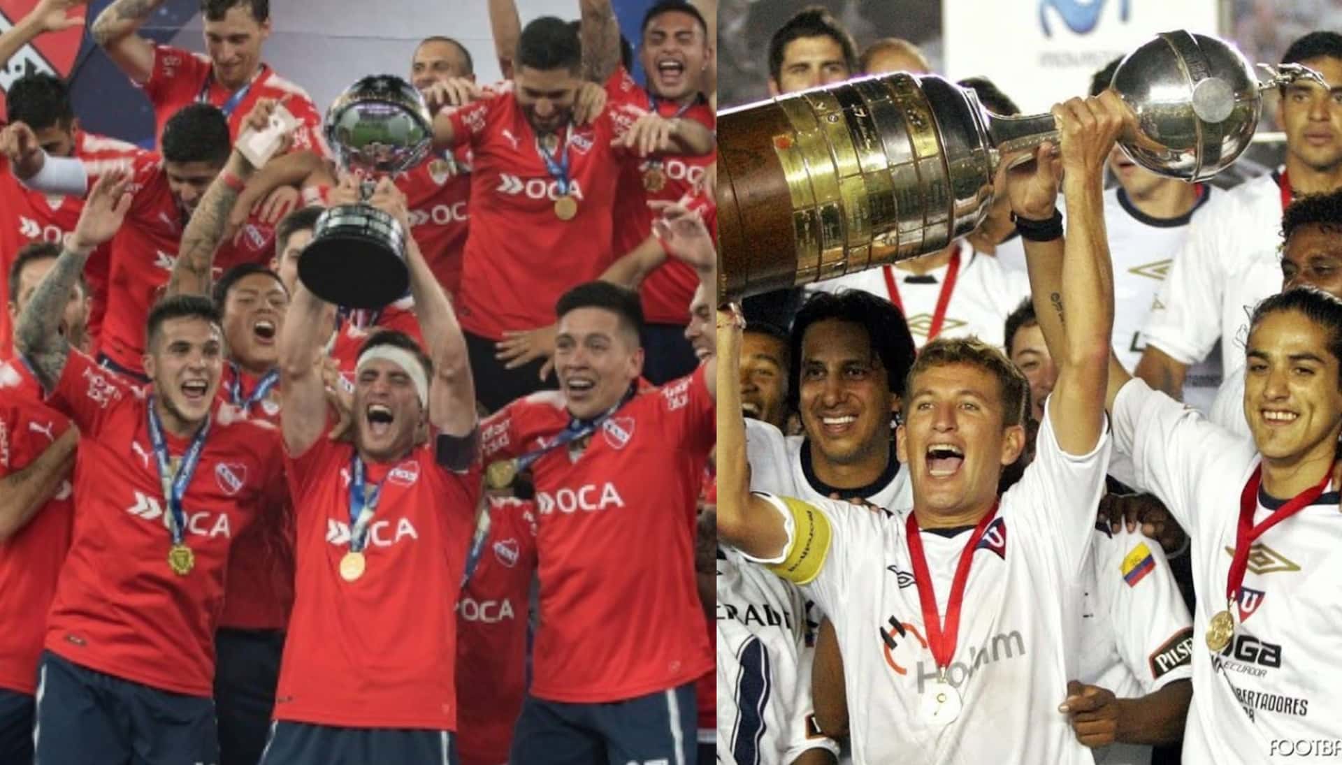 Mientras Barcelona se entrena en el estadio de Independiente, los argentinos aprovecharon para dejarle un mensaje a Liga de Quito
