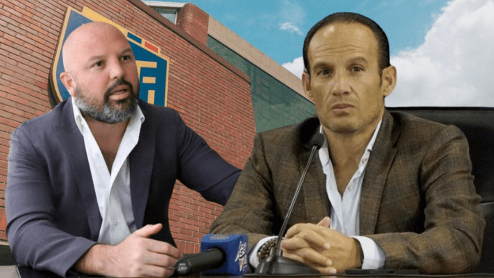 Miguel Ángel Loor y Francisco Egas en la FEF (Foto tomada de: FEF/Miguel Ángel Loor/Primicias)