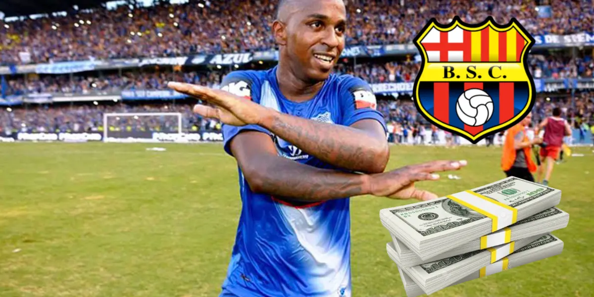 De ganar $17 mil en Emelec, lo que podría cobrar Miller Bolaños en Barcelona SC