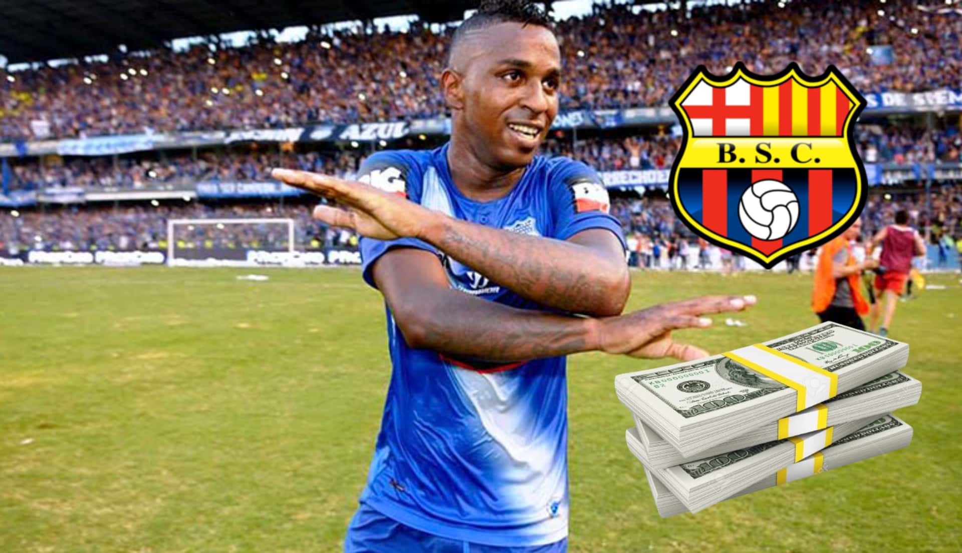 Miller Bolaños cerca de jugar por el Barcelona SC tras su paso por Emelec. FOTO: Ecuavisa