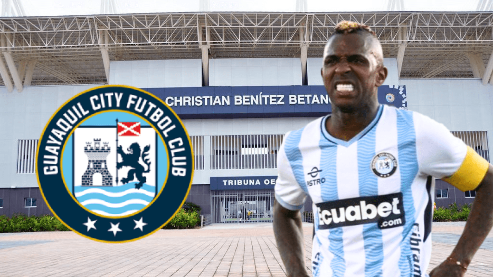 Miller Bolaños en el Estadio Christian Benítez (Foto tomada de: ESPN/API/Wikipedia)
