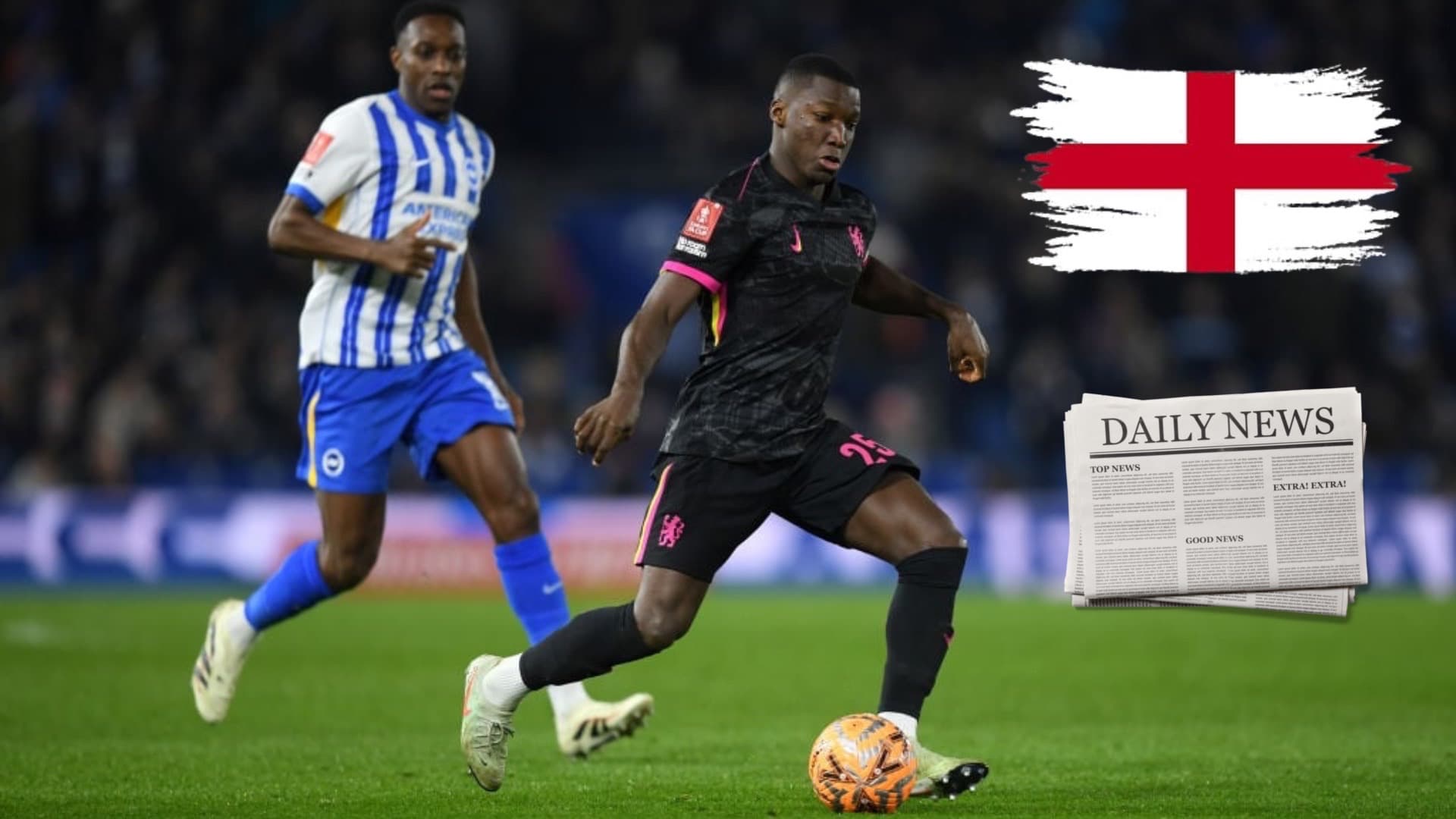 Moisés Caicedo e Inglaterra / Foto de: El Futbolero Ecuador