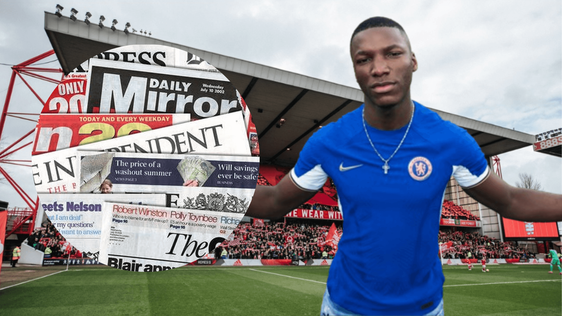Moisés Caicedo en el City Ground del Nottingham Forest (Foto tomada de: La Soga/Chelsea/Público)