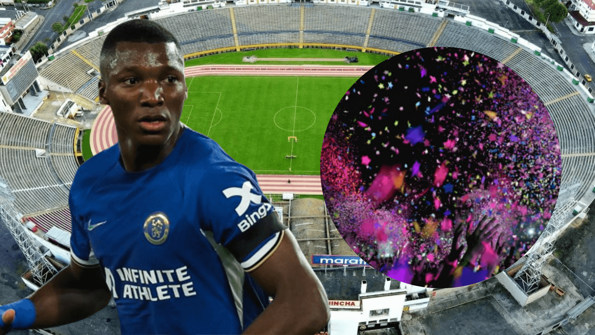 Moisés Caicedo en el Estadio olímpico Atahualpa (Foto tomada de: Extra/Chelsea/Pixabay)